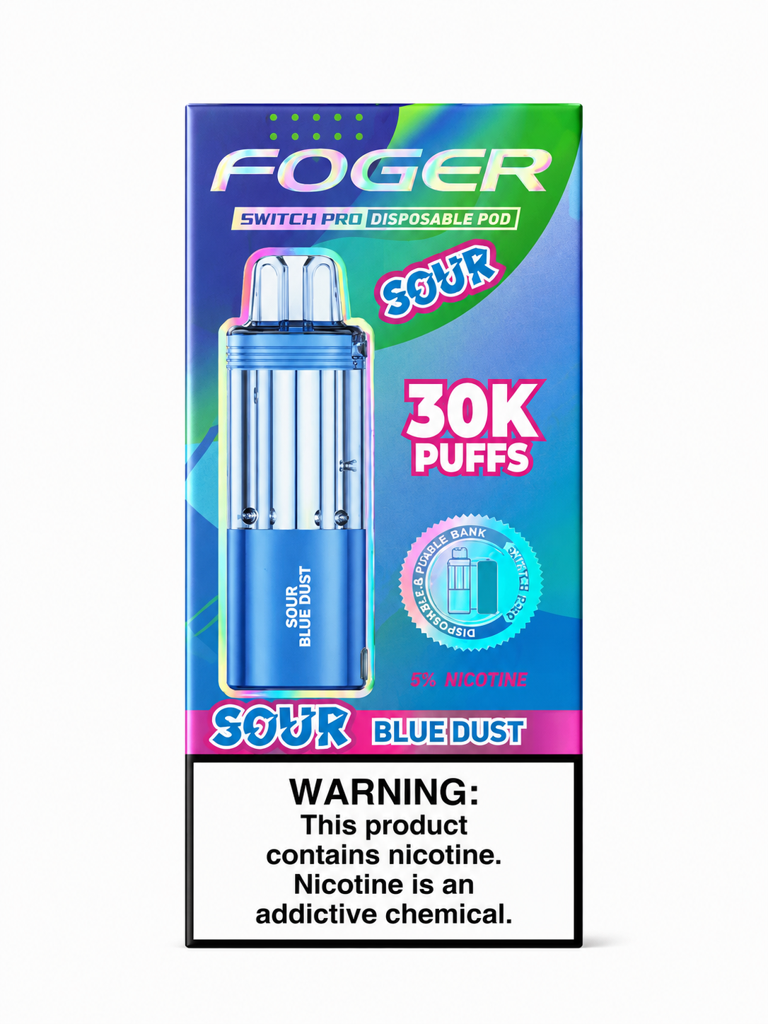 Foger Pod 30K Sour Blue Dust