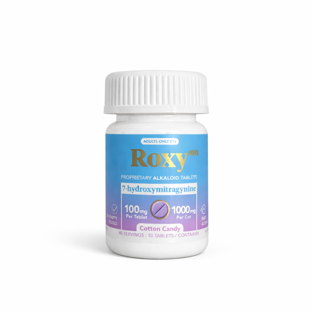 Roxy Complex Alkaloid 7-hydroxymitragynine 100mg Cotton Candy 10 Tablets