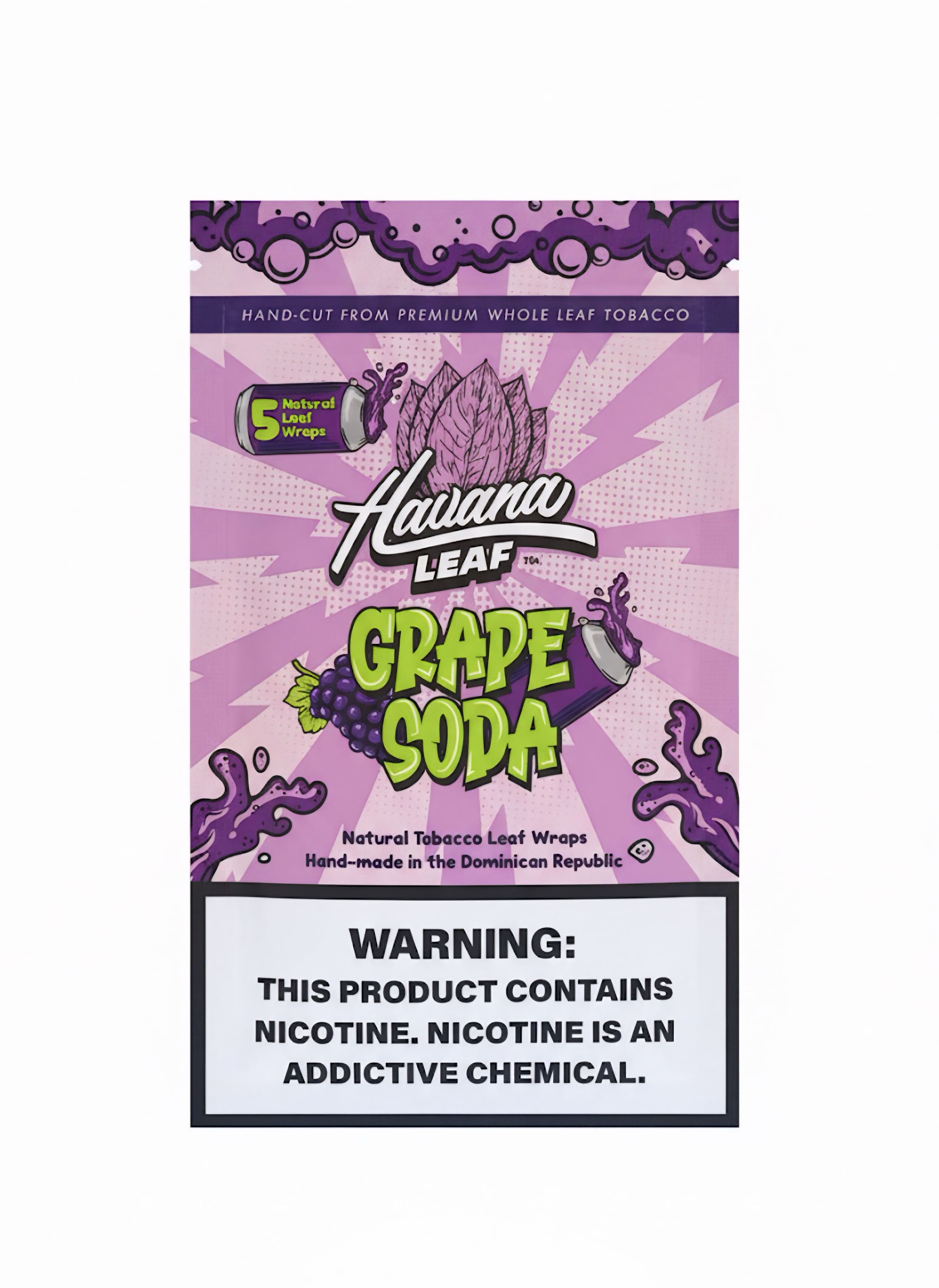 Havana Leaf Grape Soda 5PK