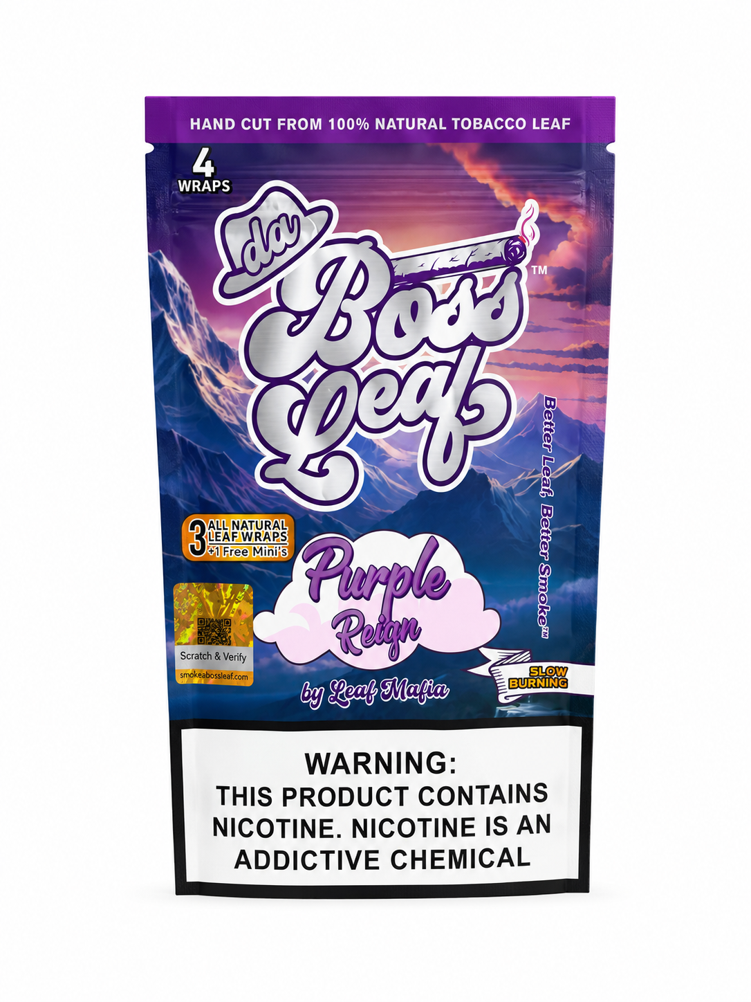 Da Boss Leaf Purple Reign 4Pk