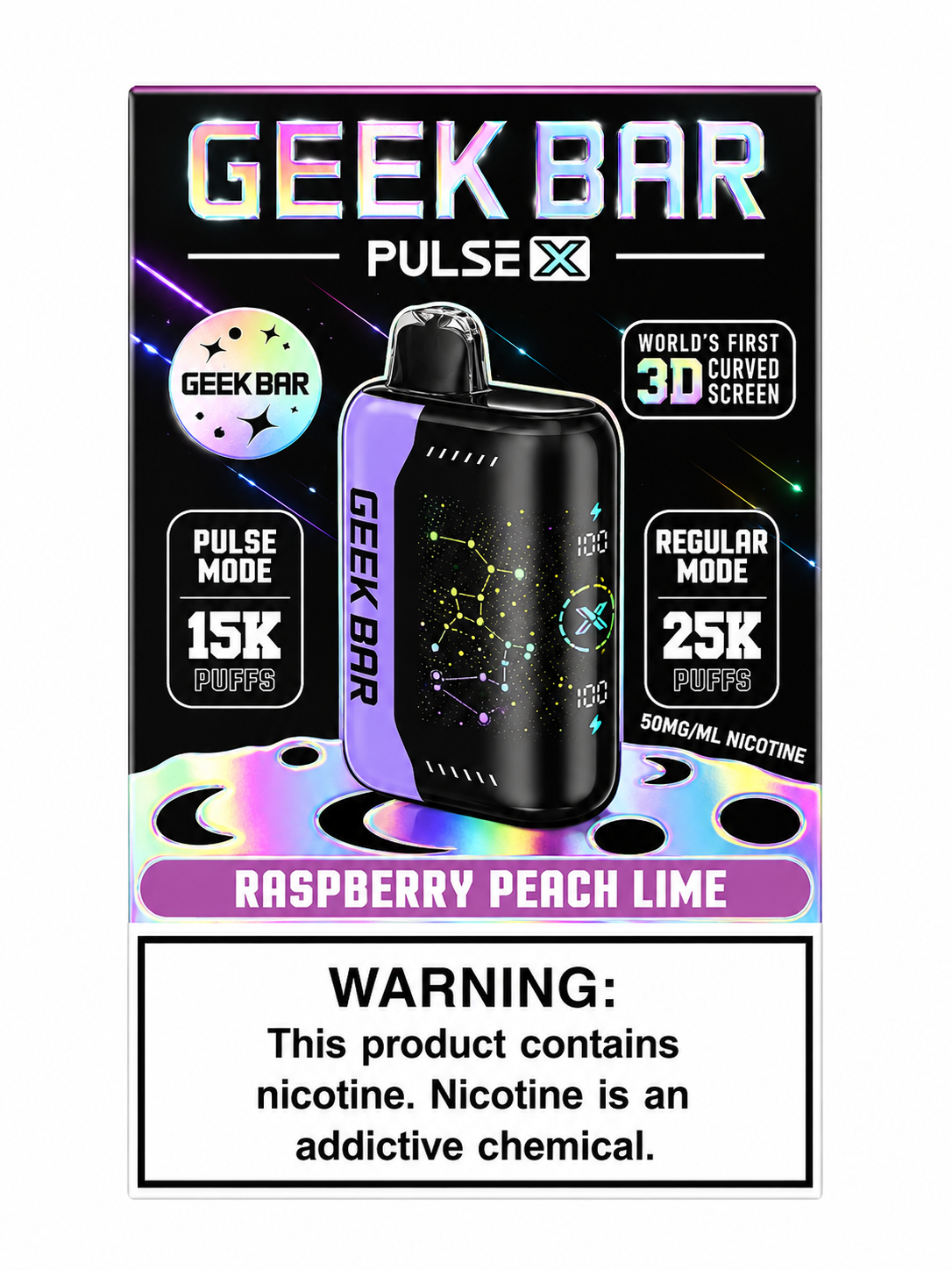 Geek Bar 25K Raspberry Peach Lime