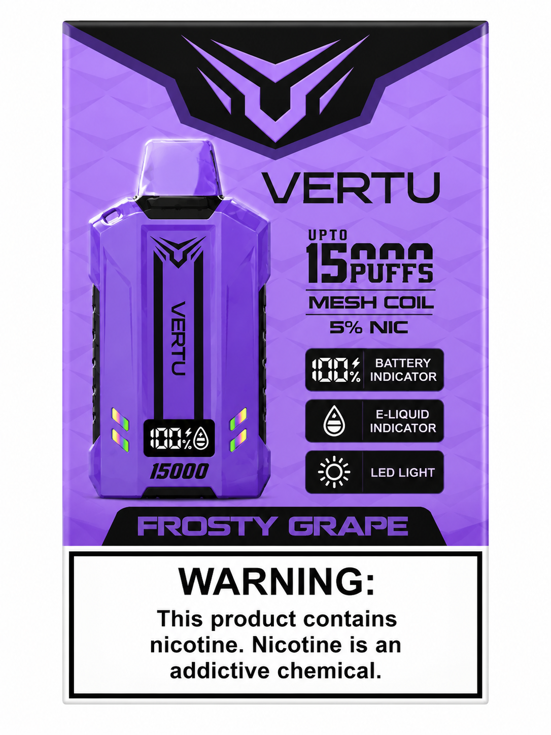 Vertu 15K Frosty Grape