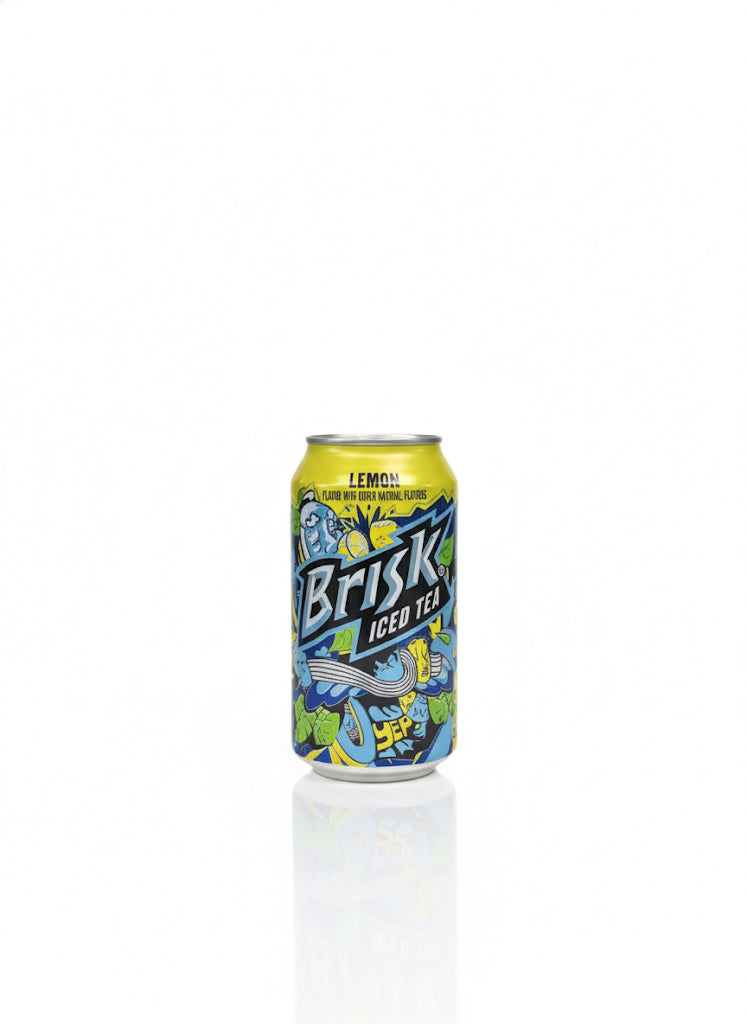 Brisk Iced Tea Natural Flavor, 12 Oz Cans (Lemon)