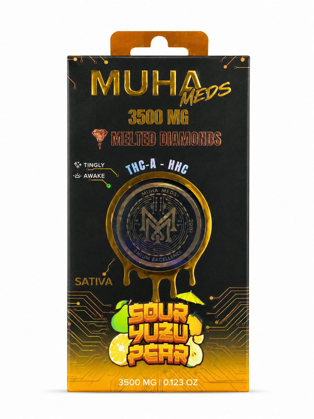 Muha Meds Sour Yuzu Pear Sativa 3.5G Disposable