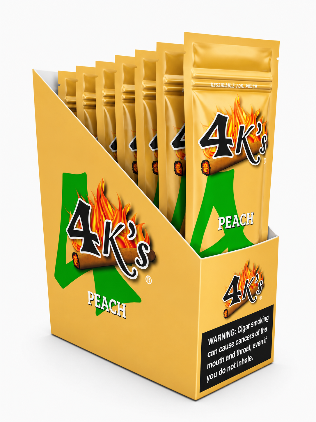 4K’s Cigar Peach 4PK Box of 15 Pack