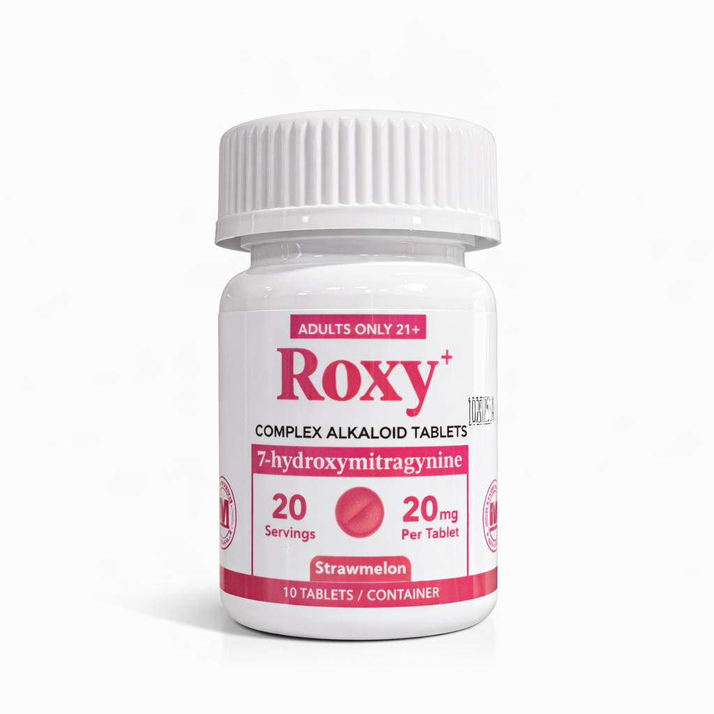 Roxy Complex Alkaloid 7-hydroxymitragynine 20mg Strawmelon 10 Tablets