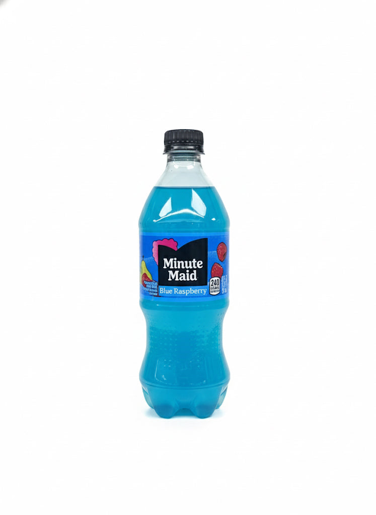 Minute Maid Blue Raspberry Juice Drink Bottles, 20 fl oz