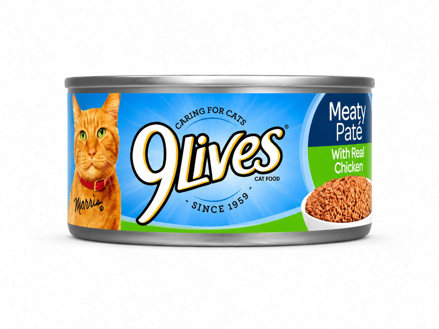 9Lives Meaty Pate with Chicken and Tuna Dinner Canned Cat Food, 5.5-oz