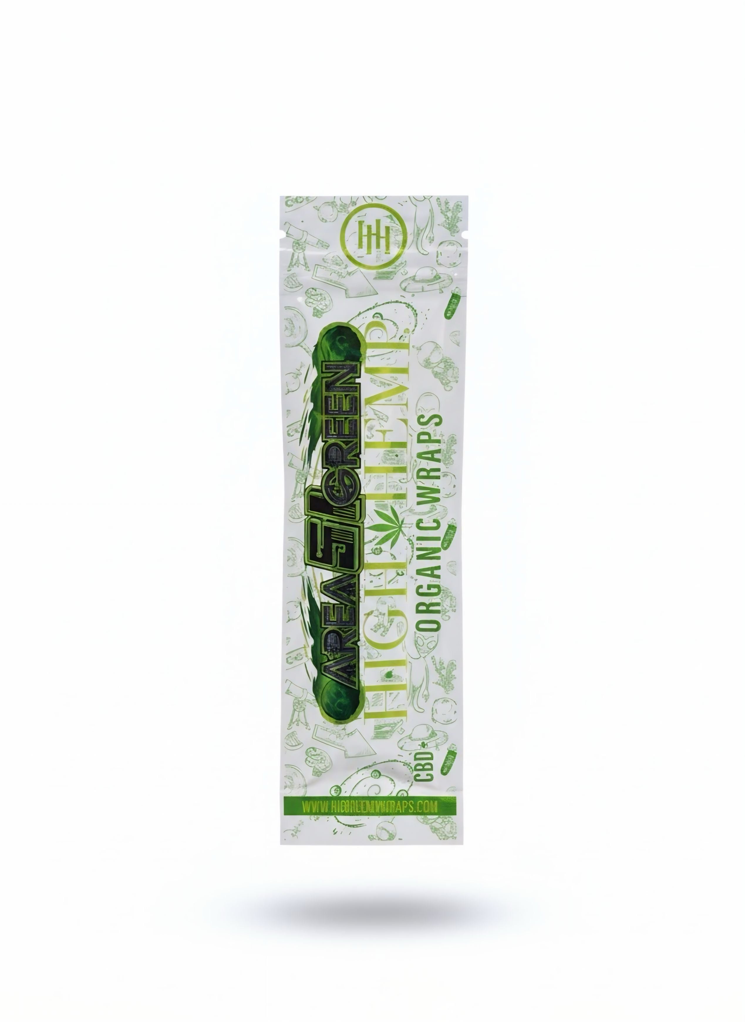 High Hemp Wrap Area 51 Green 2PK
