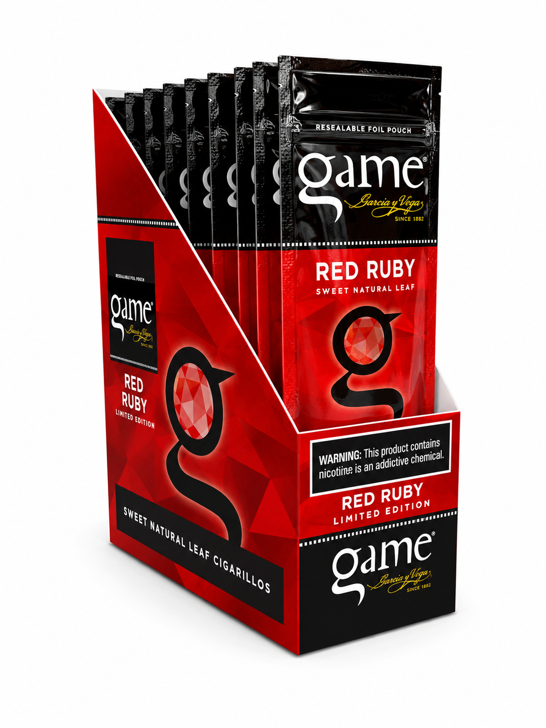 Game Cigar Red Ruby 2PK Box of 15 Pack