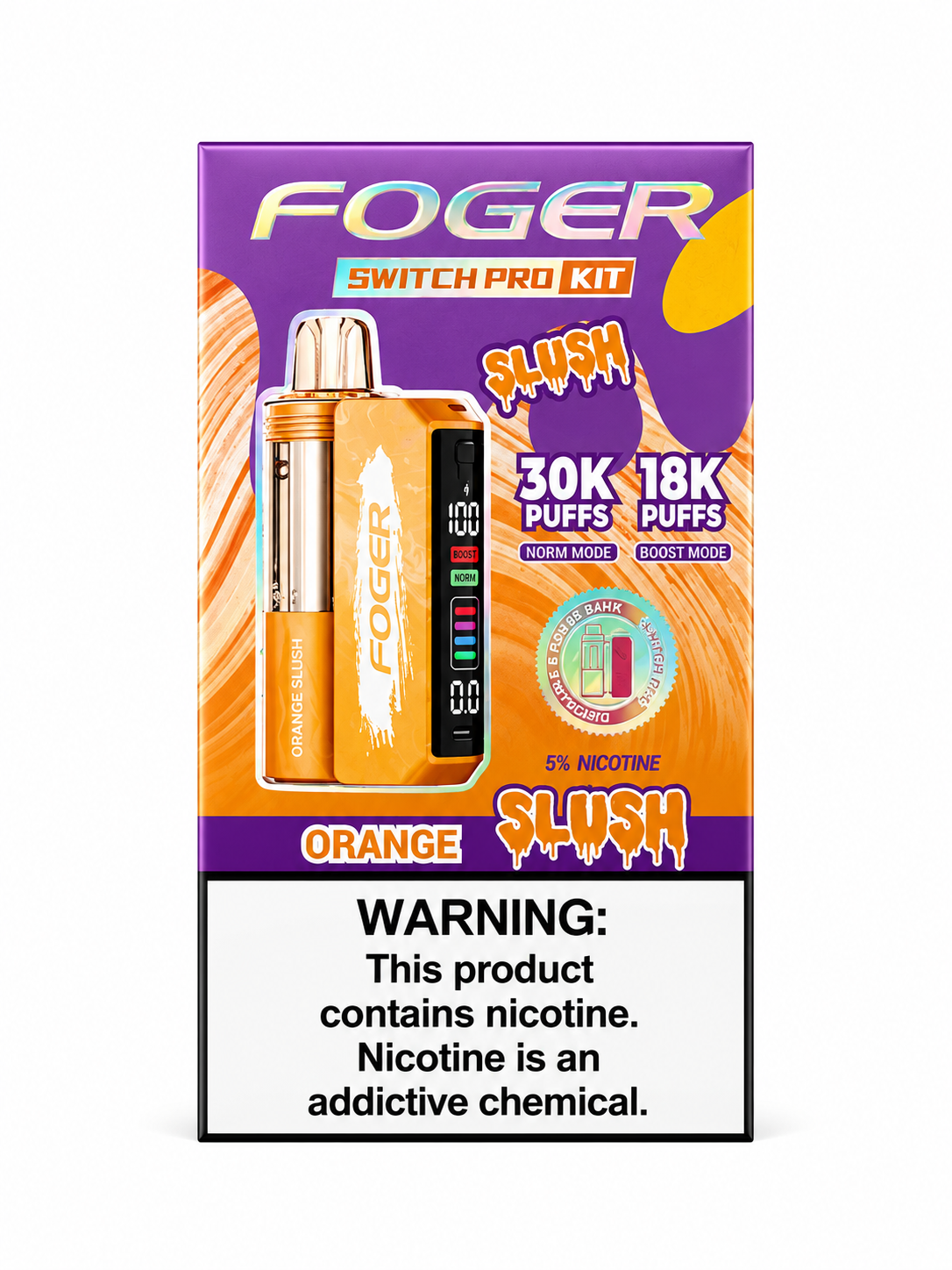 Foger Switch Pod 30K  Orange Slush