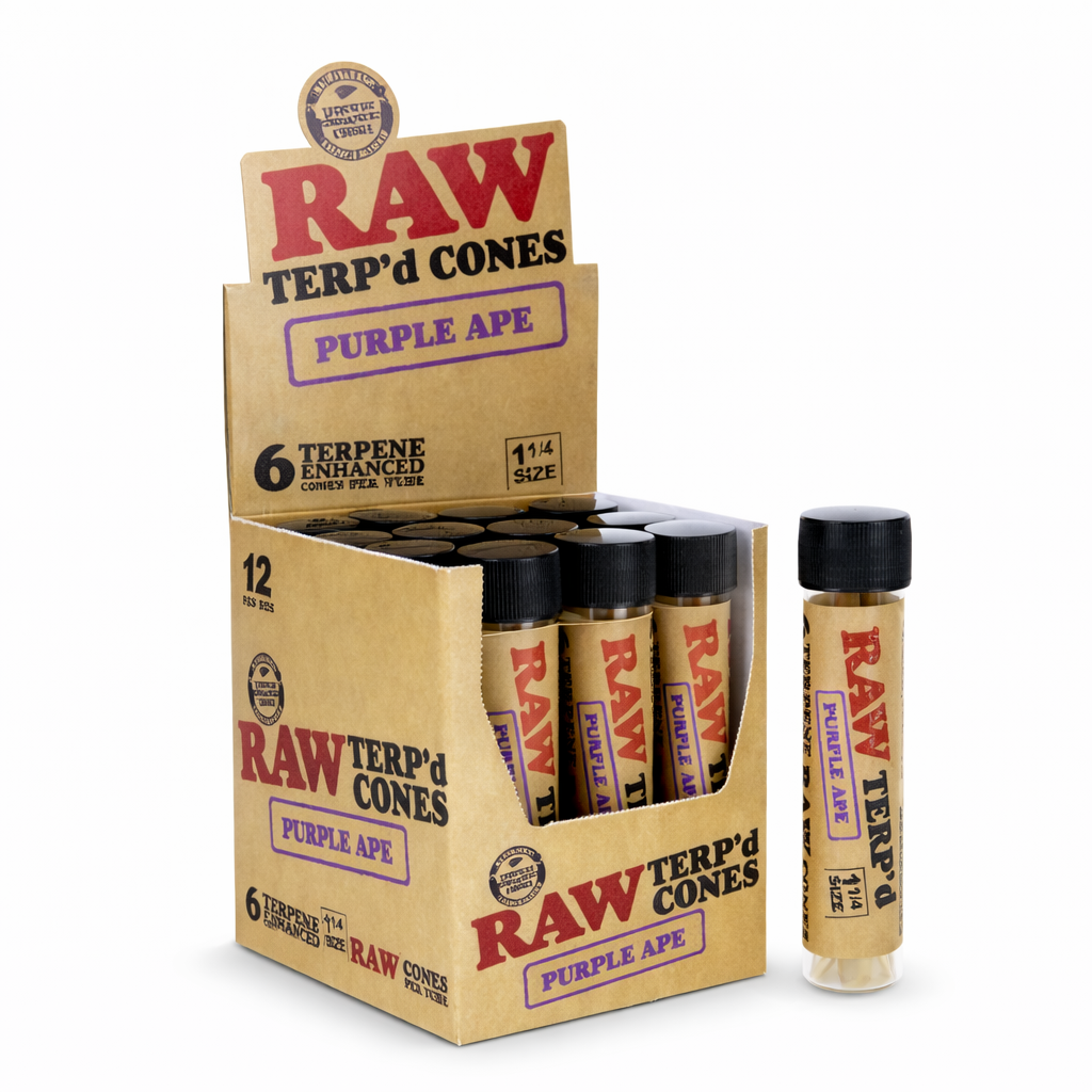 RAW TERP'D 1 1/4 CONES PURPLE APE