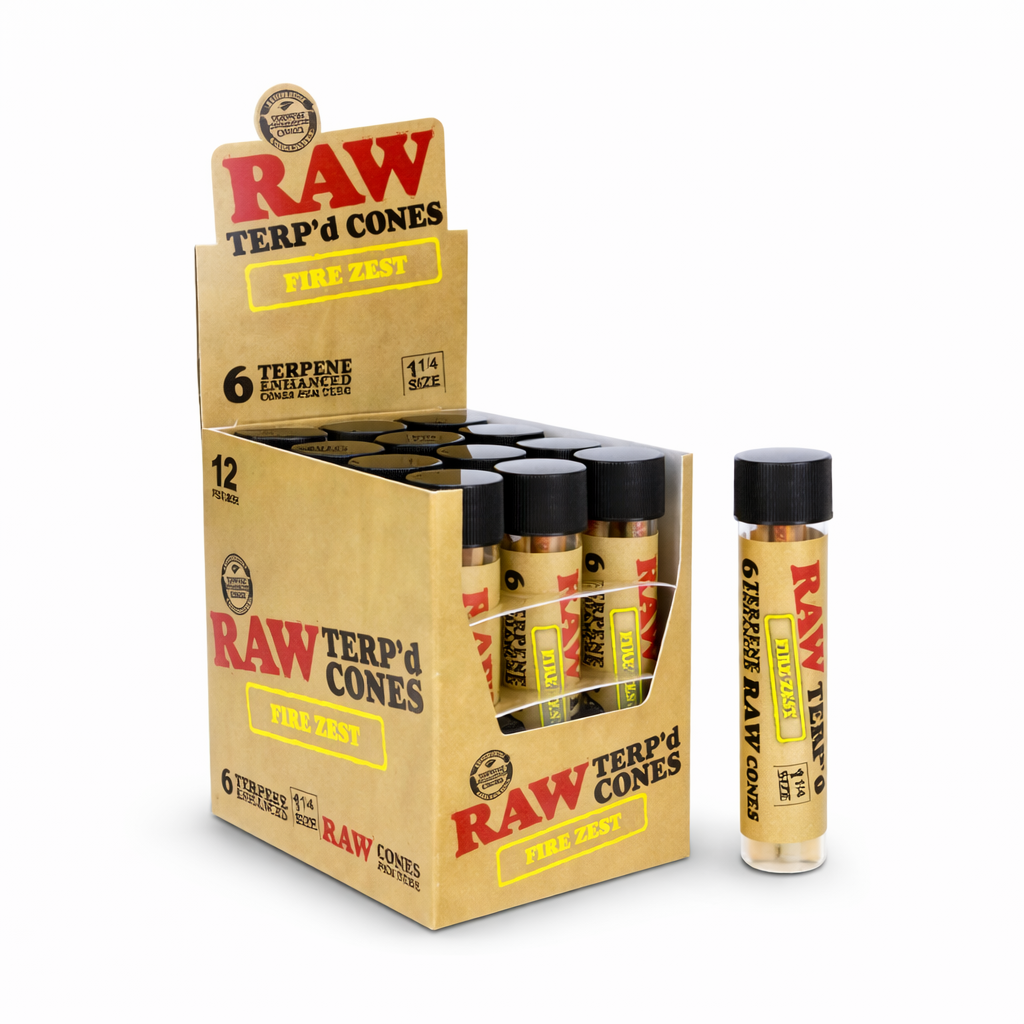 RAW TERP'D 1 1/4 CONES FIRE ZEST