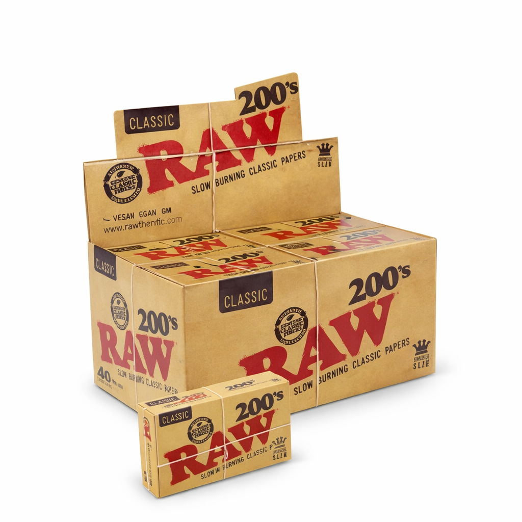 RAW CLASSIC CREASELESS KING SIZE SLIM ROLLING PAPERS