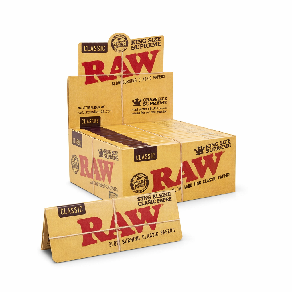 RAW CLASSIC KING SIZE SUPREME ROLLING PAPERS