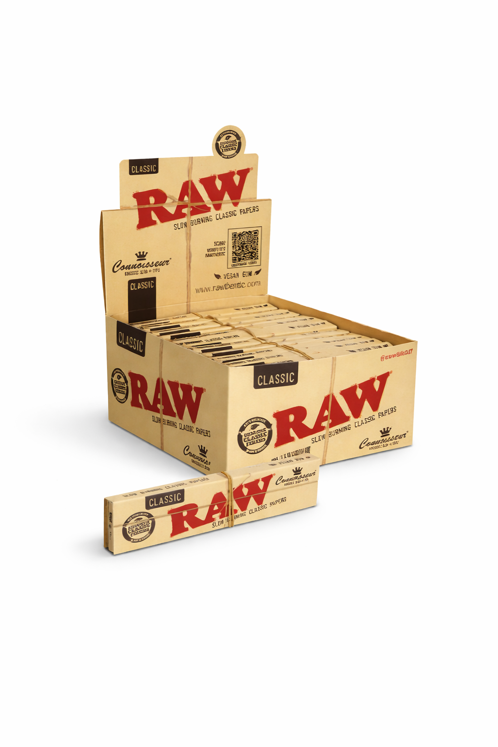 RAW CLASSIC CONNOISSEUR KING SIZE SLIM ROLLING PAPERS