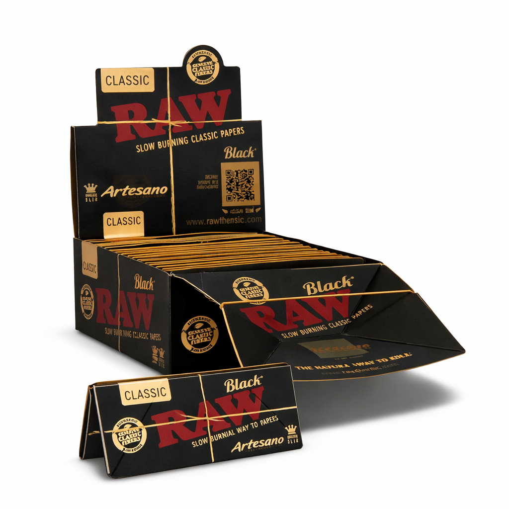 RAW BLACK ARTESANO KING SIZE SLIM ROLLING PAPERS