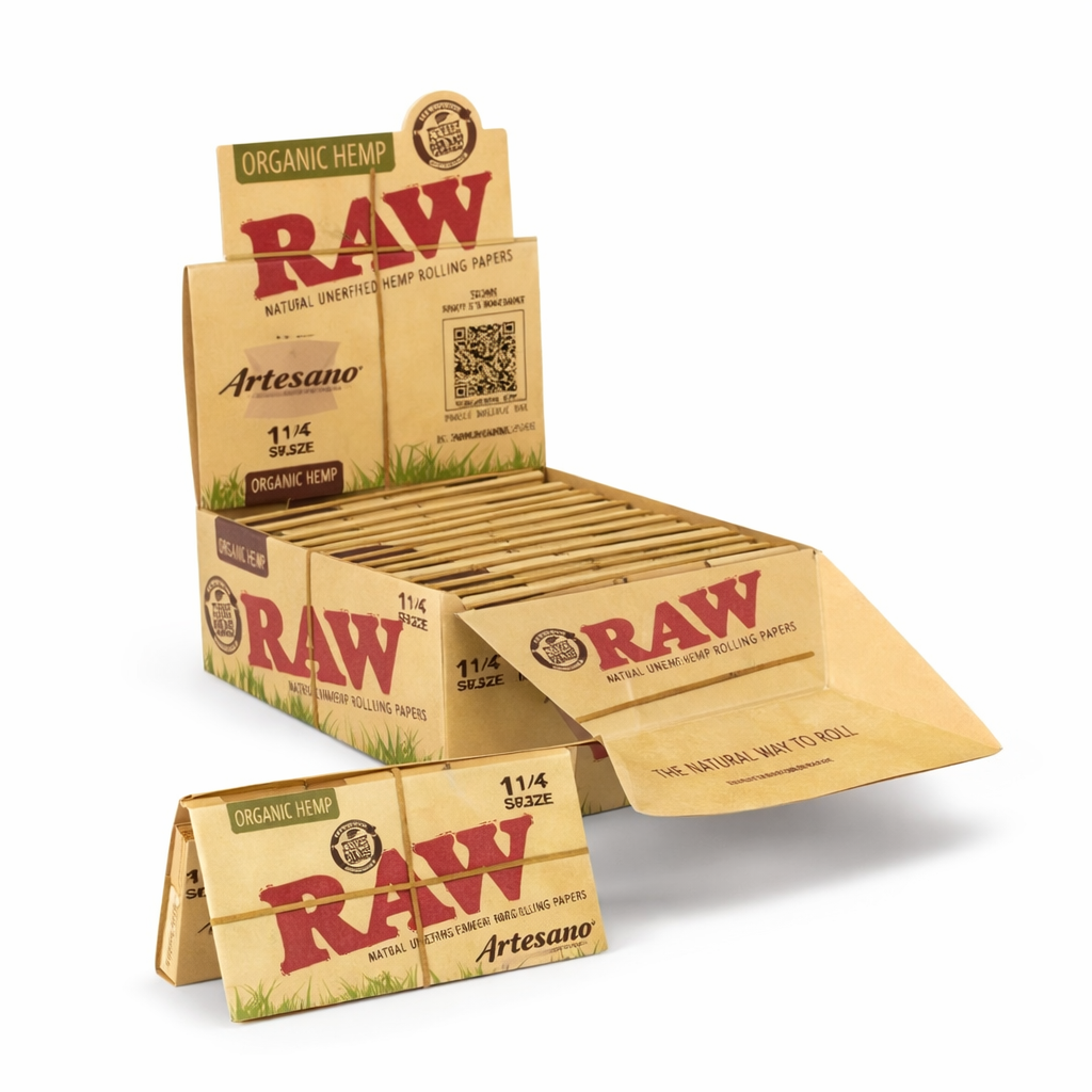 RAW ORGANIC HEMP ARTESANO 1 1/4 ROLLING PAPERS