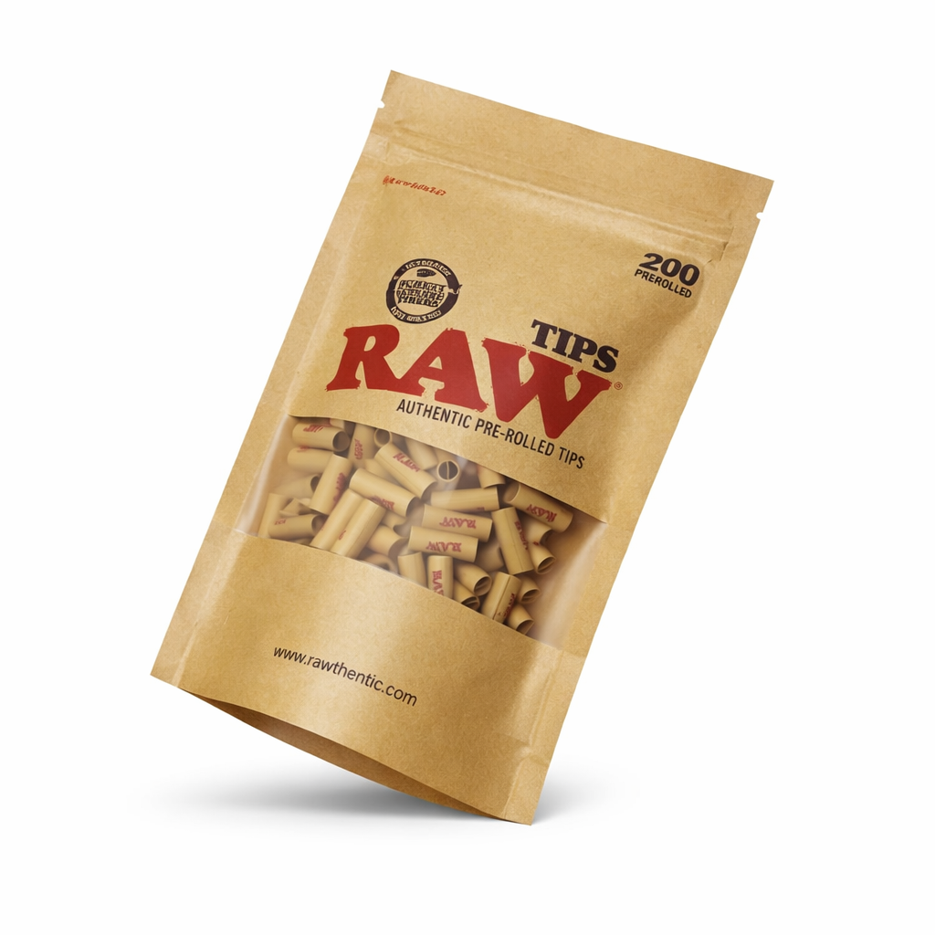 RAW PRE-ROLLED TIPS 200 PER BAG