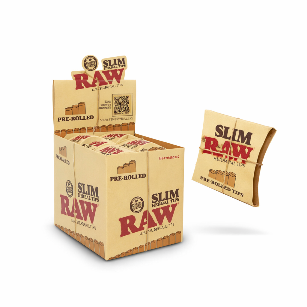 RAW HERBAL PRE-ROLLED SLIM TIPS