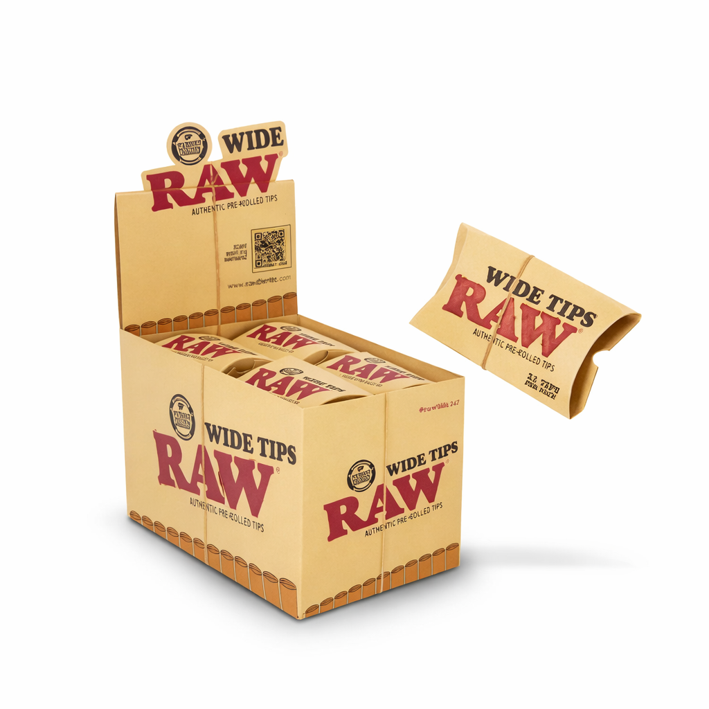 RAW PRE-ROLLED WIDE TIPS