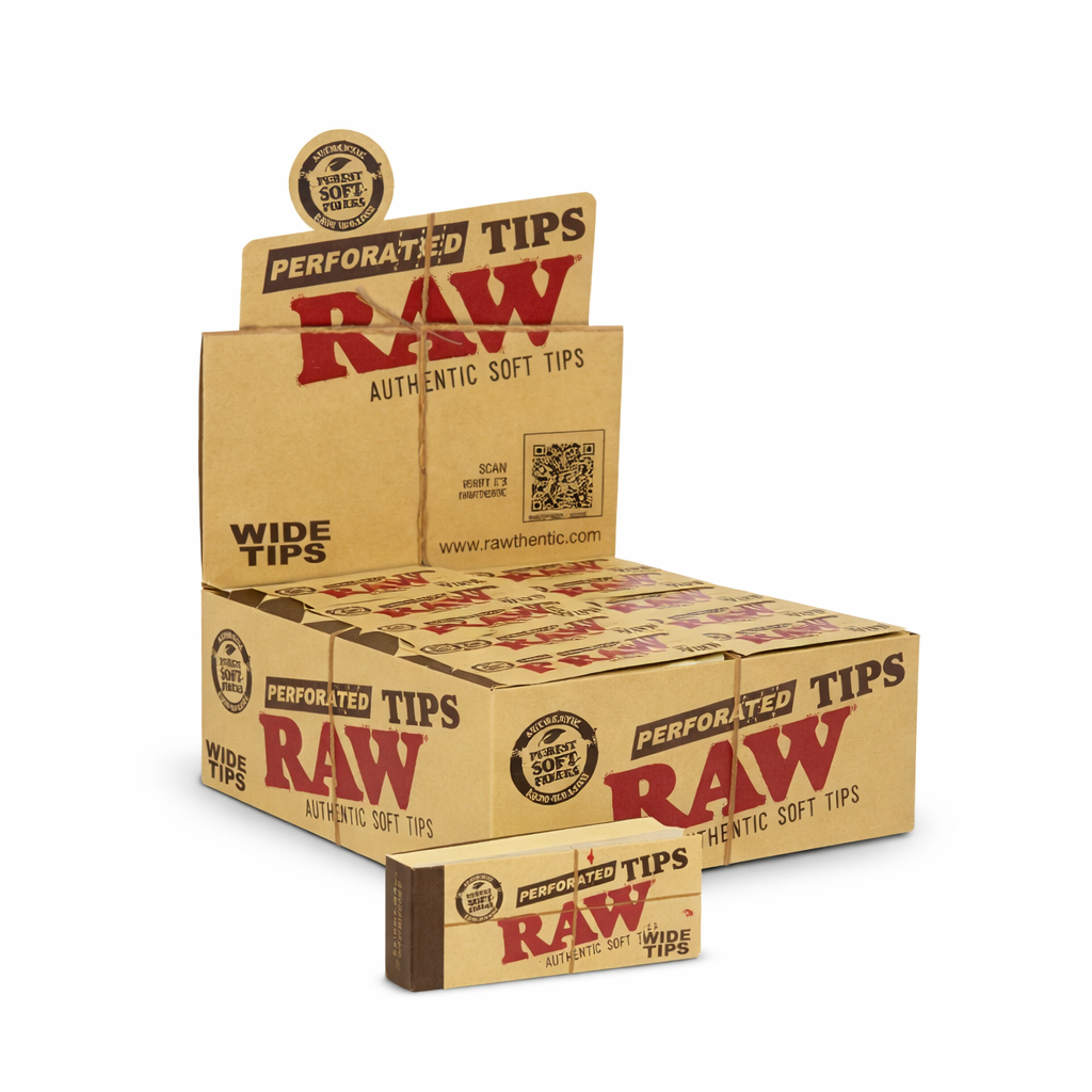 RAW PERFORATED WIDE TIPS 50 TIPS PER PACK