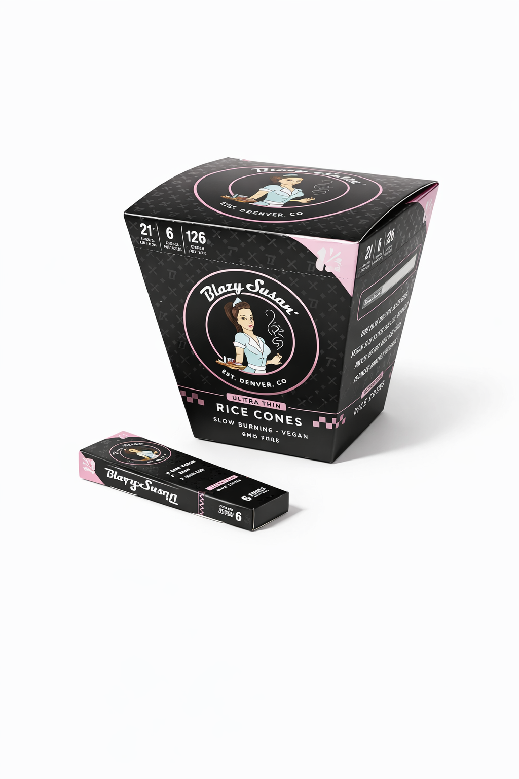 Blazy Susan Ultra Thin Pre Rolled 1 1/4 Size Cones