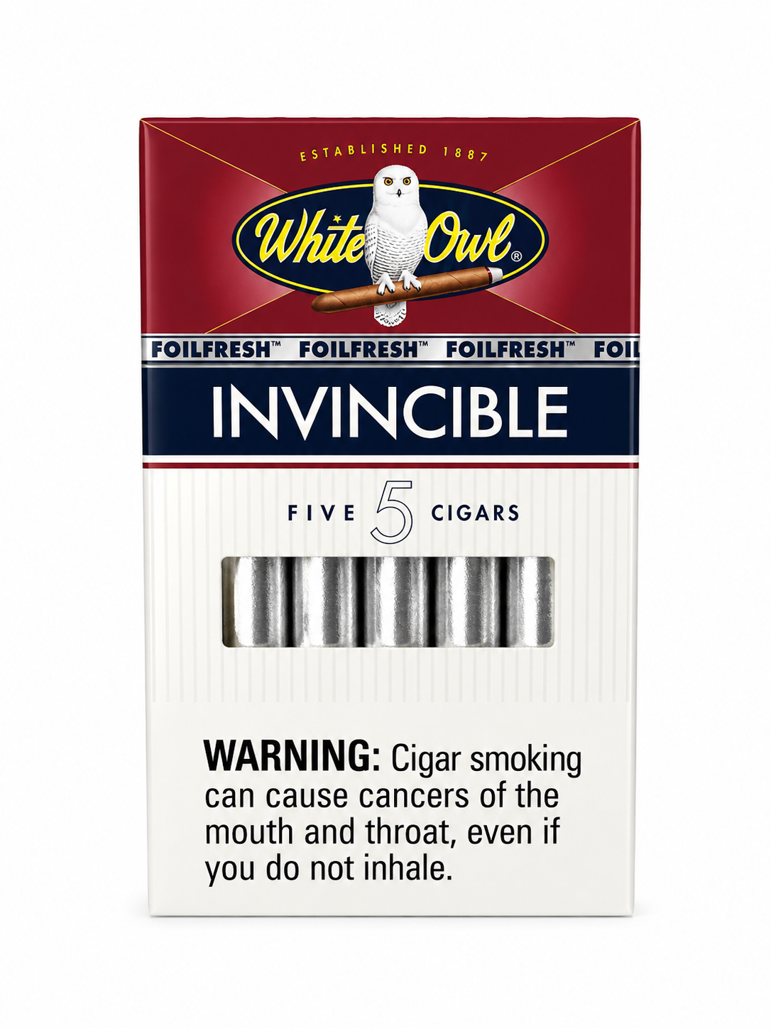 White Owl Invincible Cigar 5pk