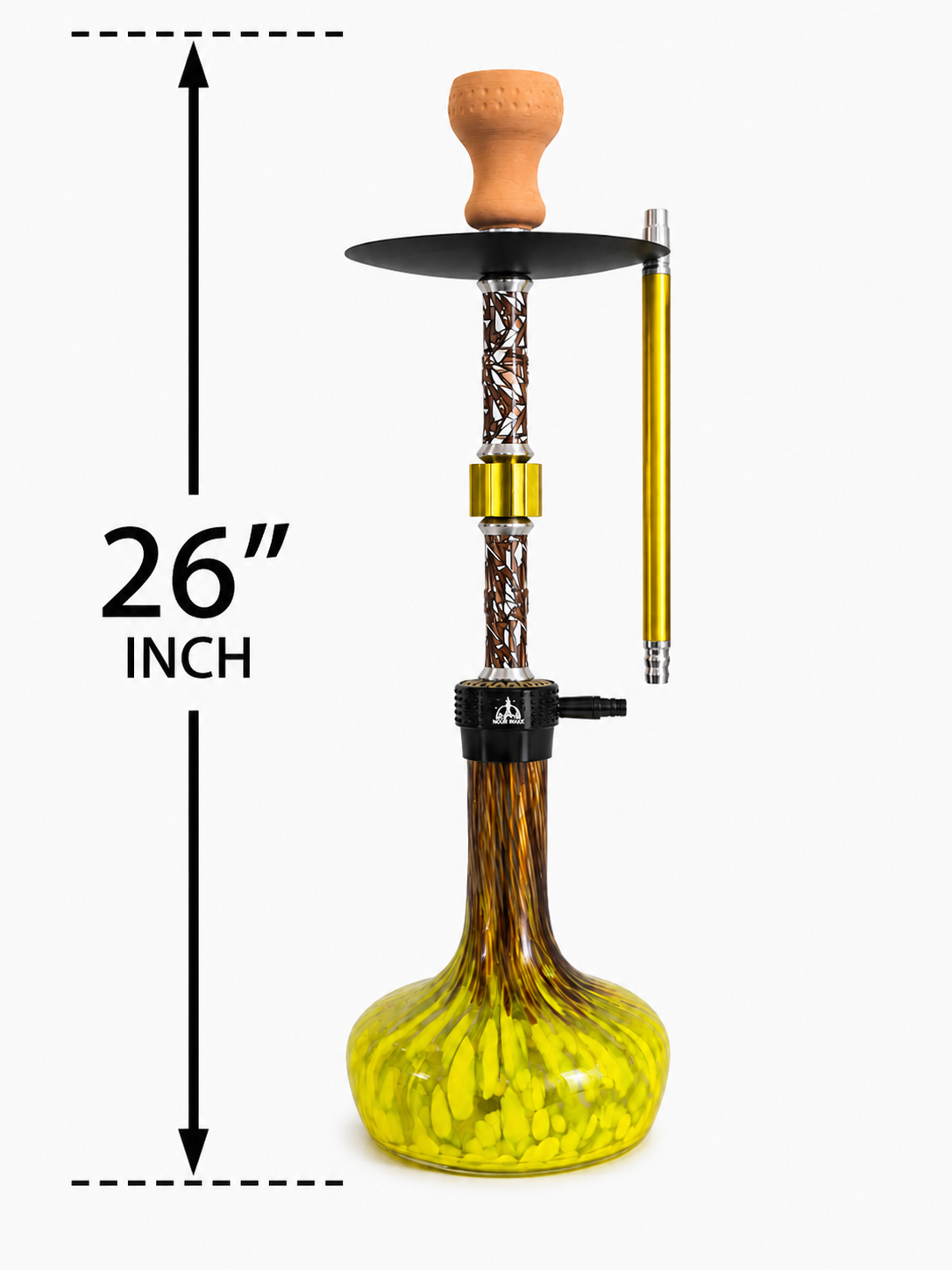 Premium Hookah Set – Modern Luxury Glass Shisha with Hose & Clay Bowl #7