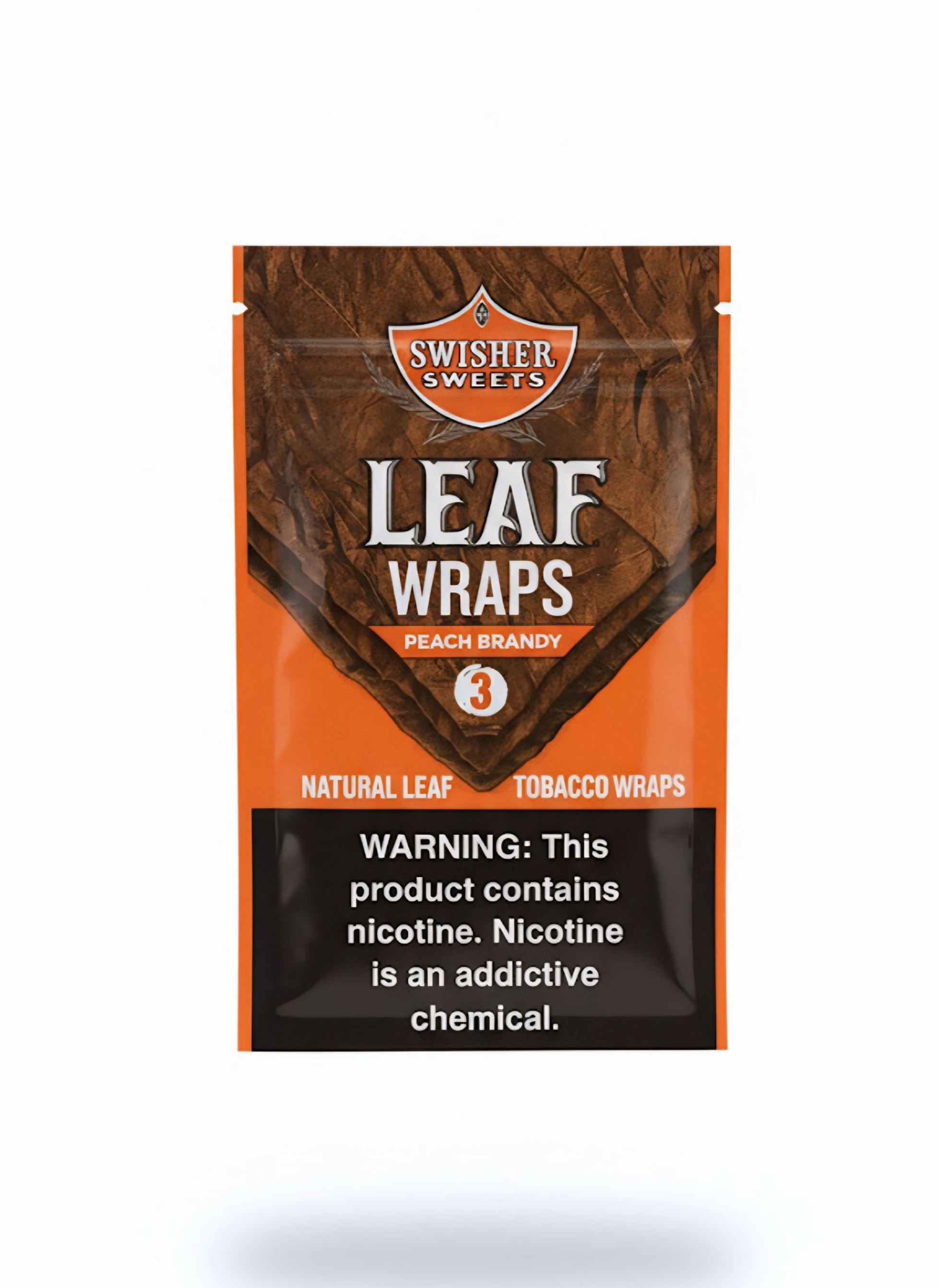 Swisher Leaf Wrap Peach Brandy 3pk